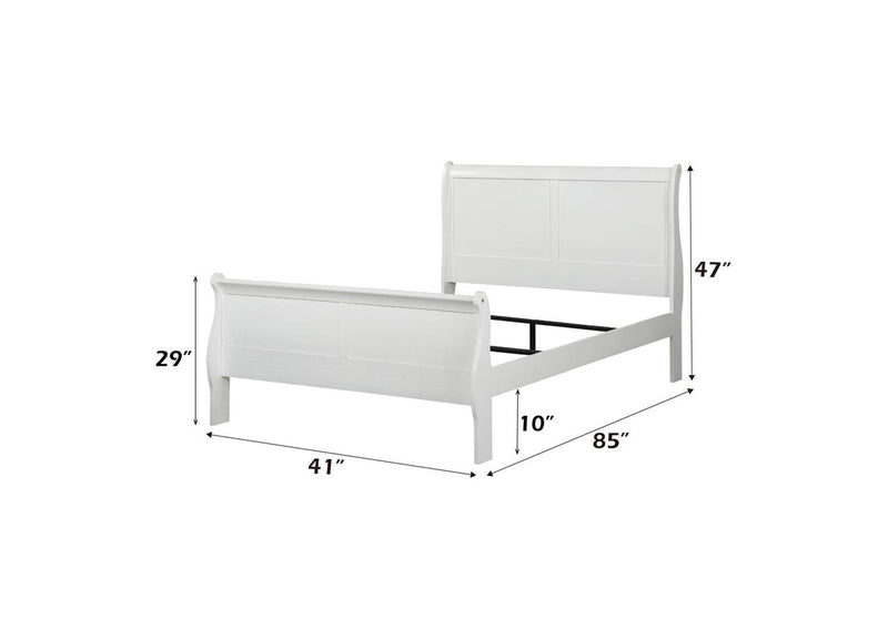 23845T Louis Philippe Twin Bed