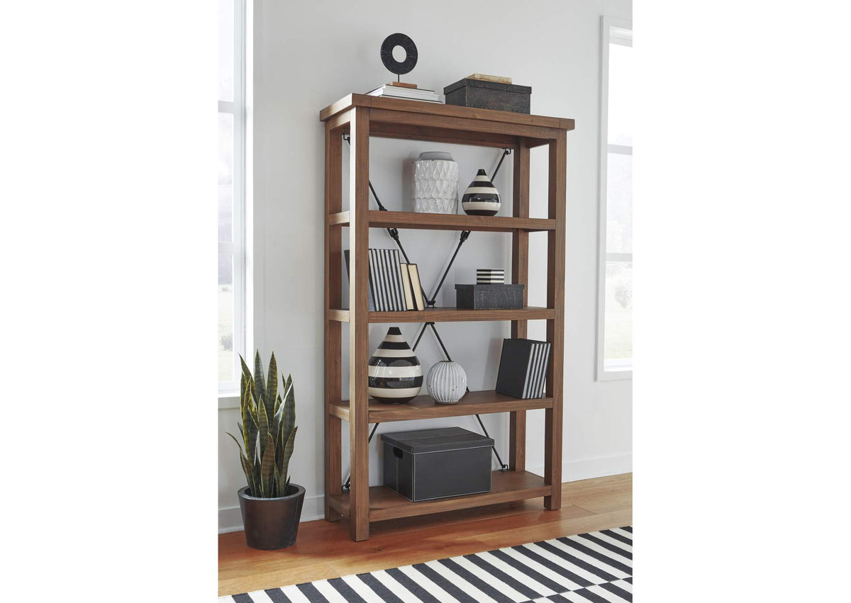 8FJ819OS Autumn Open Shelving Unit Flint Oak