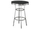 2405 Retro Round 30-inch 1950's Bistro Pub Height Bar Table Black