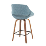 Fabrizzi - Counter Stool - Walnut Legs (Set of 2)