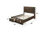 24200Q Elettra Queen Bed with Storage