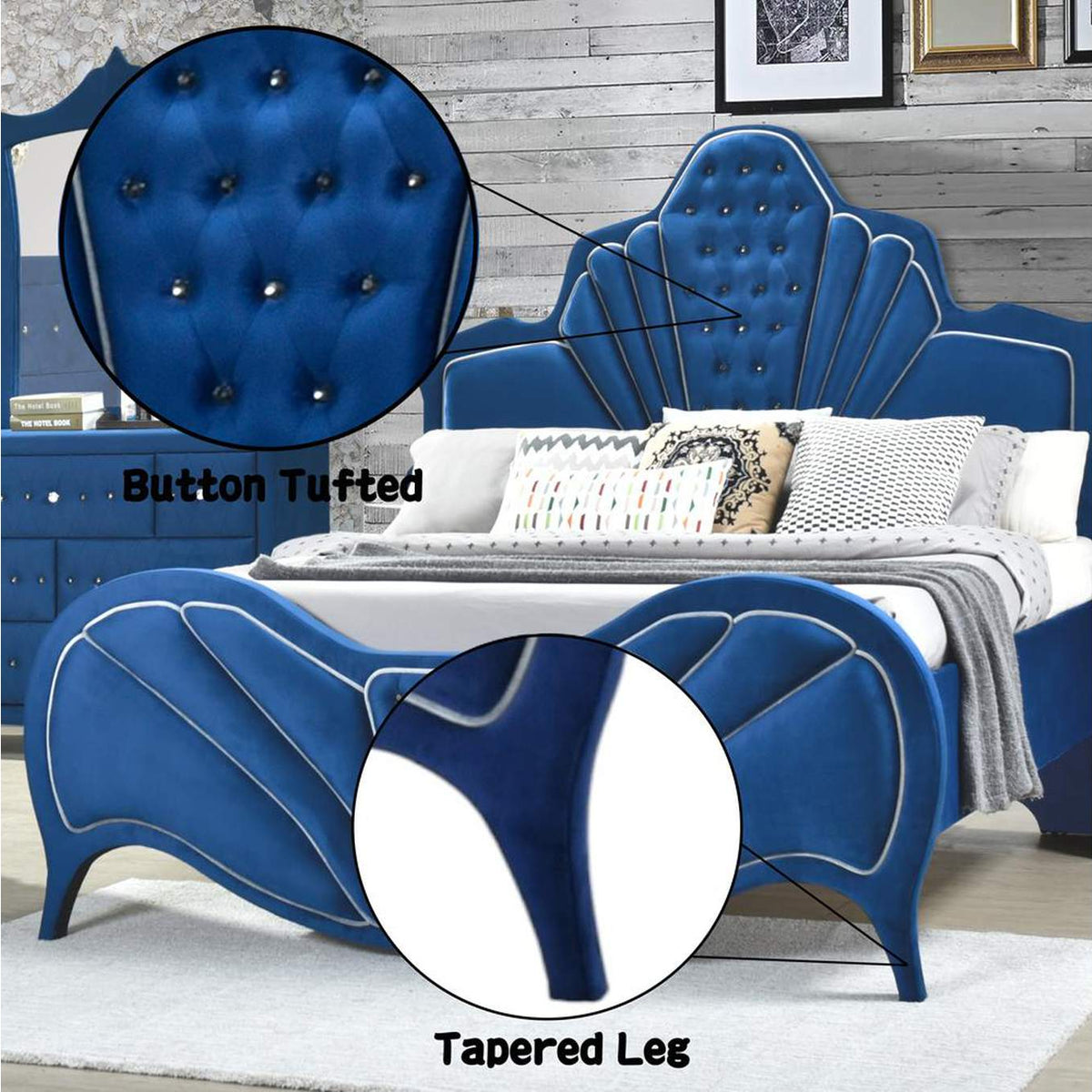 24220Q Dante Queen Bed