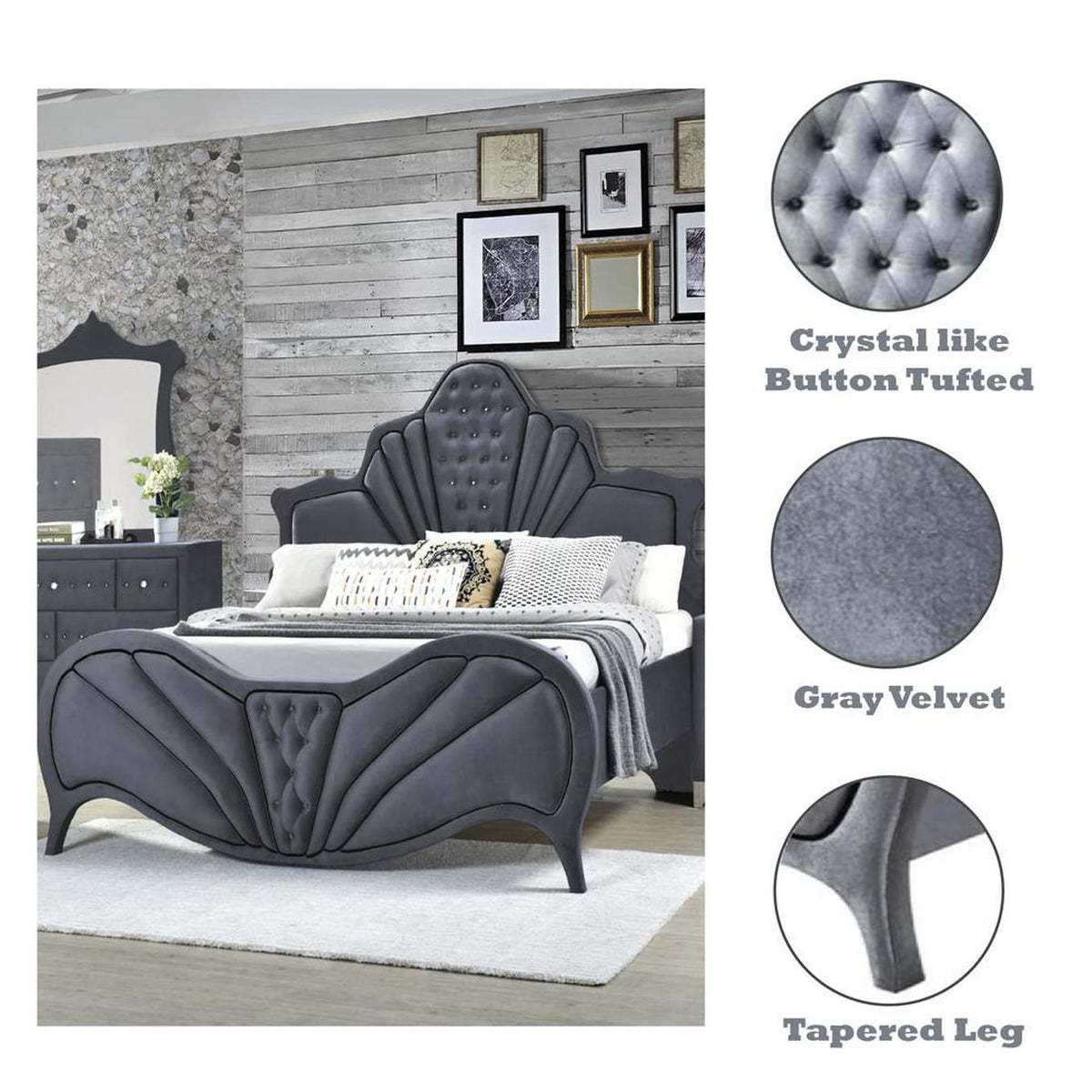 24230Q Dante Queen Bed
