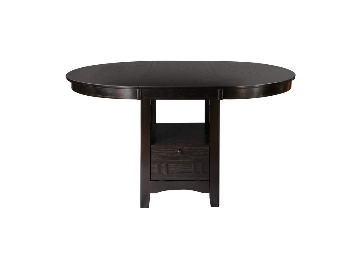 2423-36 Junipero Round / Oval Counter Height Table with Storage Base