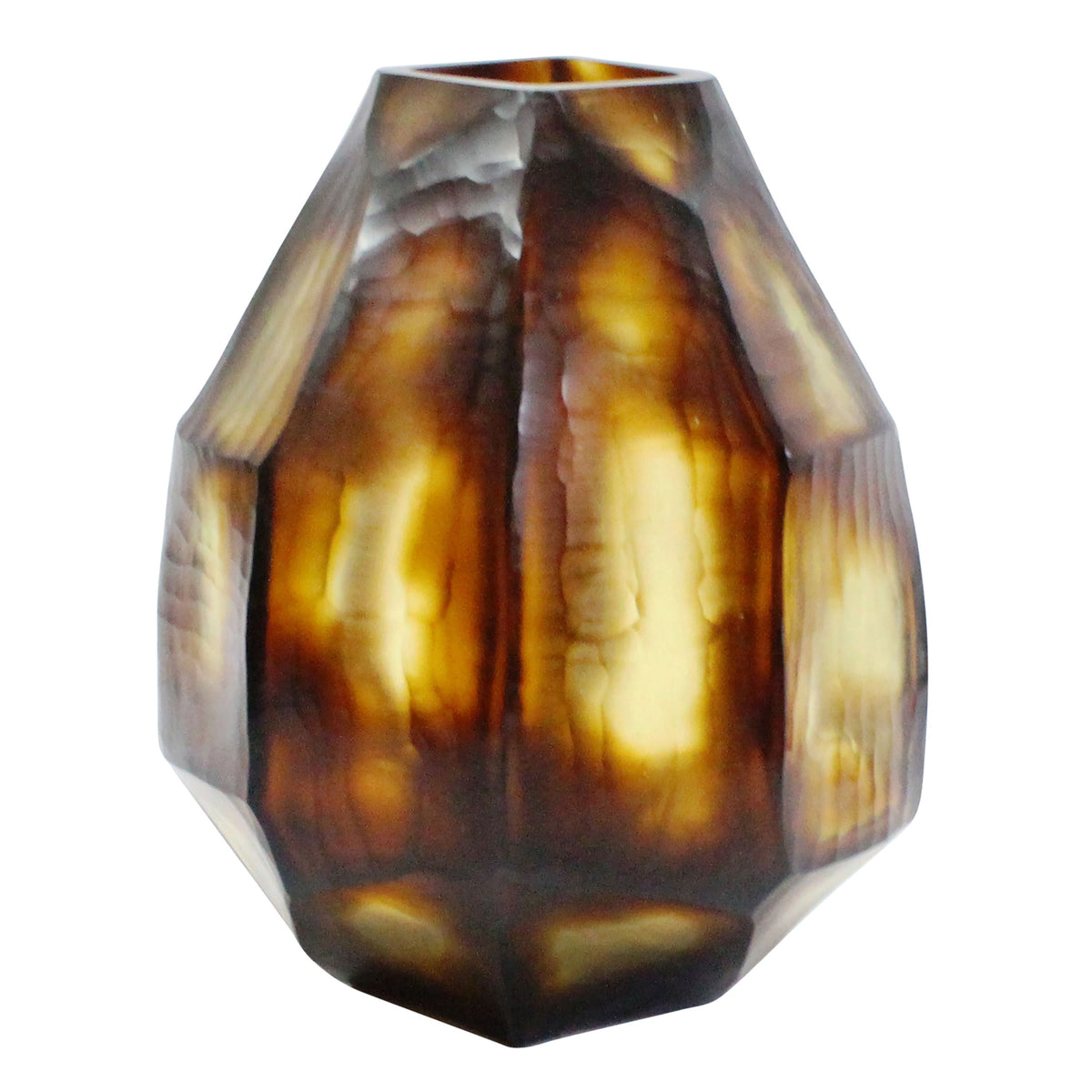 10" Tioga Small Glass Vase - Brown