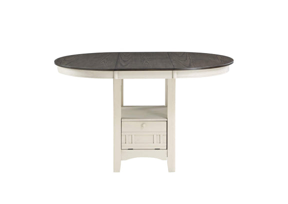 2423W-36 Junipero Round / Oval Counter Height Table with Storage Base