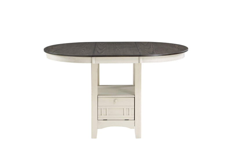 2423W-36 Junipero Round / Oval Counter Height Table with Storage Base