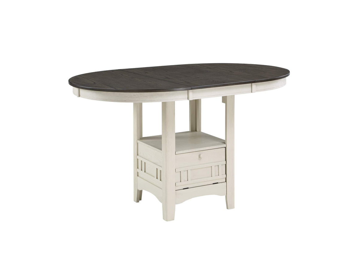2423W-36 Junipero Round / Oval Counter Height Table with Storage Base
