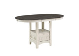2423W-36 Junipero Round / Oval Counter Height Table with Storage Base