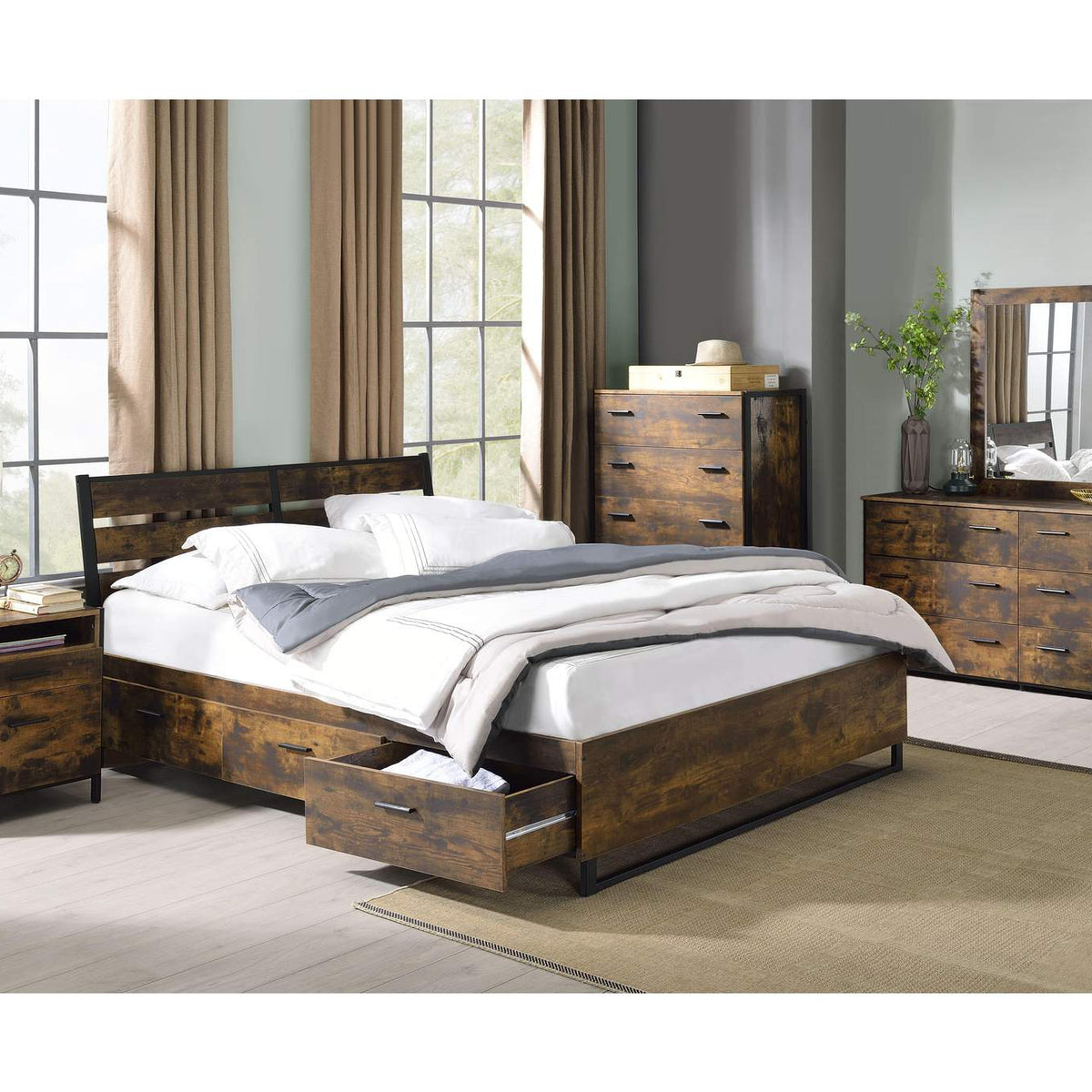 24257EK Juvanth Ek Bed with Storage