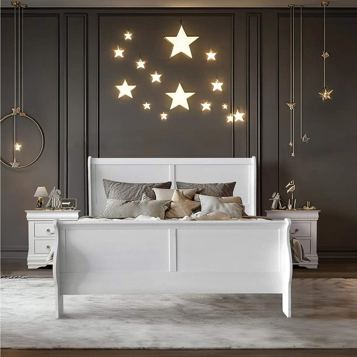 24497EK Louis Philippe Iii Ek Bed