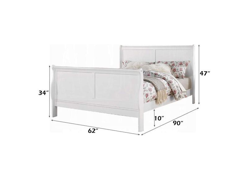 24500Q Louis Philippe Iii Queen Bed