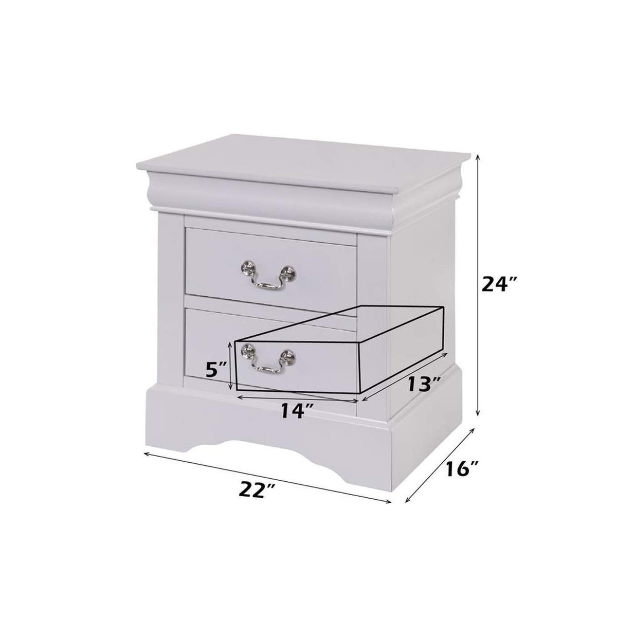 24503 Louis Philippe Iii Nightstand
