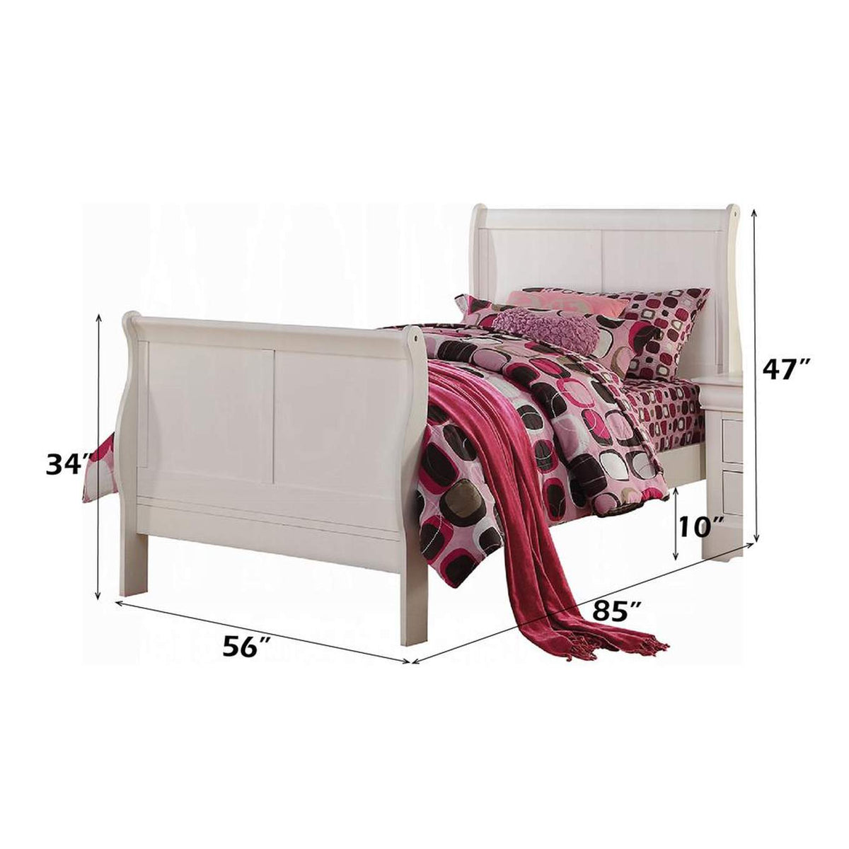 24510F Louis Philippe Iii Full Bed