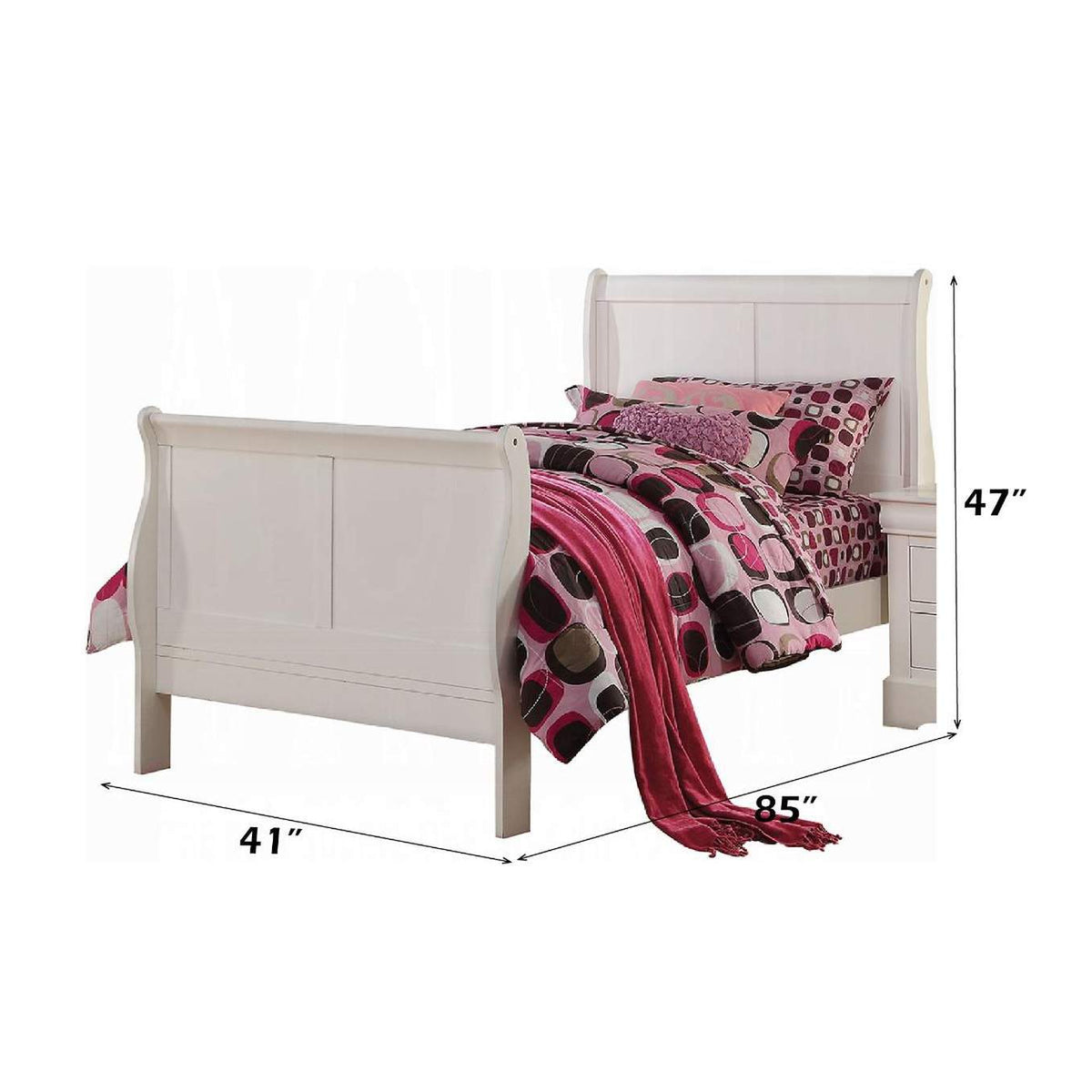 24515T Louis Philippe Iii Twin Bed