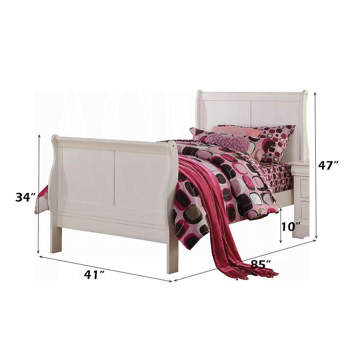 24515T Louis Philippe Iii Twin Bed