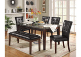 2456-64 Decatur Dining Table, Marble Top