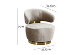 TOV-S68386 Austin Champagne Chair