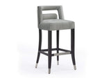 TOV-BS25 Hart Grey Velvet Bar Stool