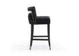 TOV-D68246 Hart Black Velvet Counter Stool