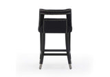 TOV-D68246 Hart Black Velvet Counter Stool