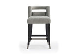 TOV-BS26 Hart Grey Velvet Counter Stool