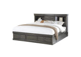24930Q Louis Philippe Iii Queen Bed with Storage