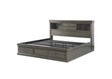 24930Q Louis Philippe Iii Queen Bed with Storage