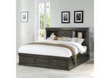 24930Q Louis Philippe Iii Queen Bed with Storage