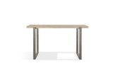 FLBK23 Ariela Natural Travertine Console Table With Bronze Metal Base