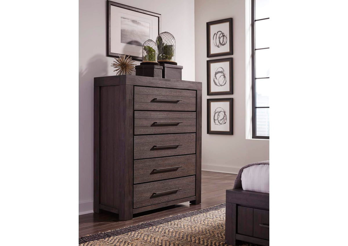 3H5784A Heath Five Drawer Chest In Basalt Grey (2024)