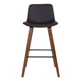 Maddie - 26" Contemporary Barstool - Walnut / Brown