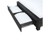 3FT3D4 Meadow Solid Wood Footboard Storage Bed In Graphite