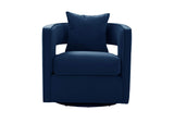 TOV-L6124 Kennedy Navy Velvet Swivel Chair