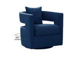 TOV-L6124 Kennedy Navy Velvet Swivel Chair