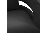 TOV-L6145 Kennedy Black Velvet Swivel Chair