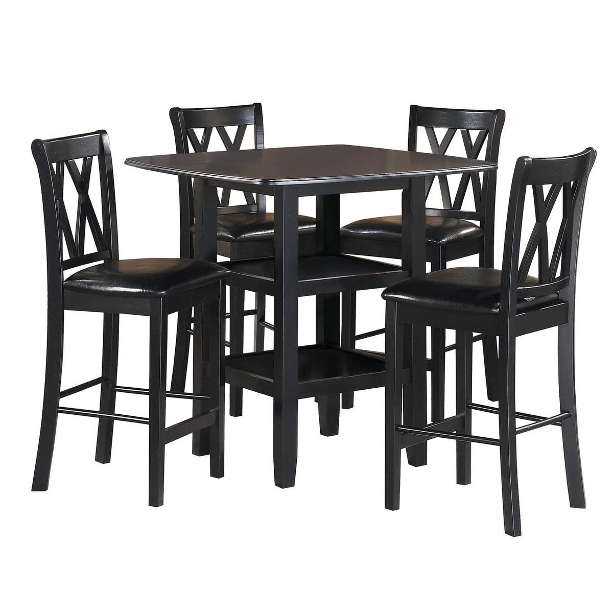 2514BK-36 Norman 5 Piece Counter Height Set