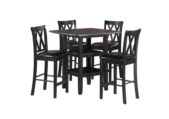 2514BK-36 Norman 5 Piece Counter Height Set