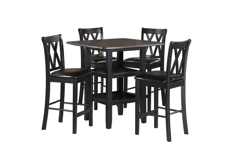 2514BK-36 Norman 5 Piece Counter Height Set