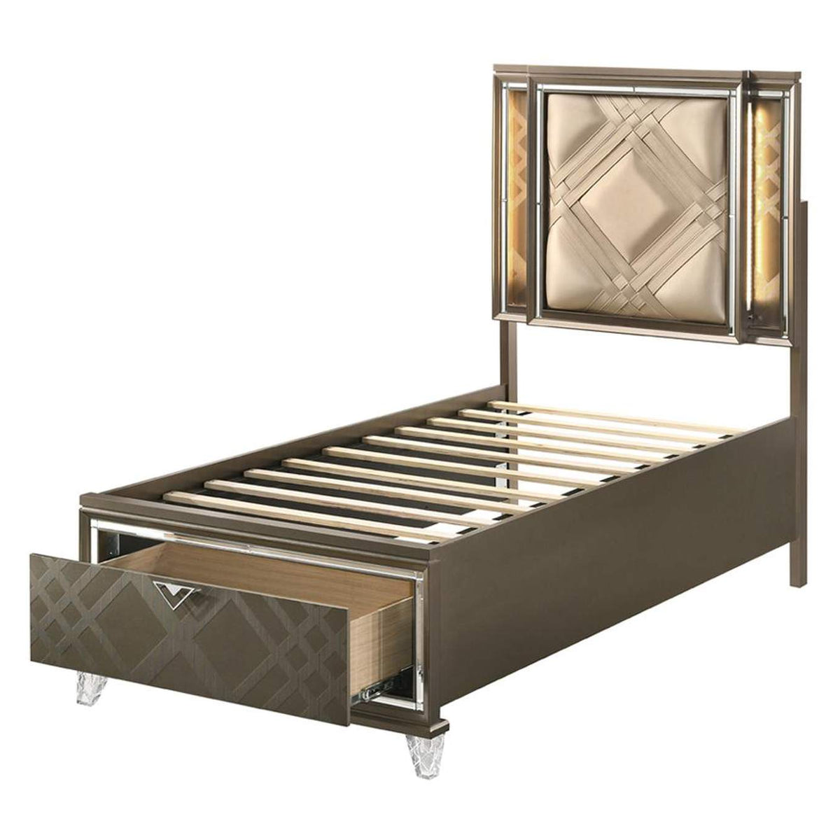 25335F Skylar Full Bed with Led and Storage