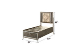 25340T Skylar Twin Bed with Led and Storage