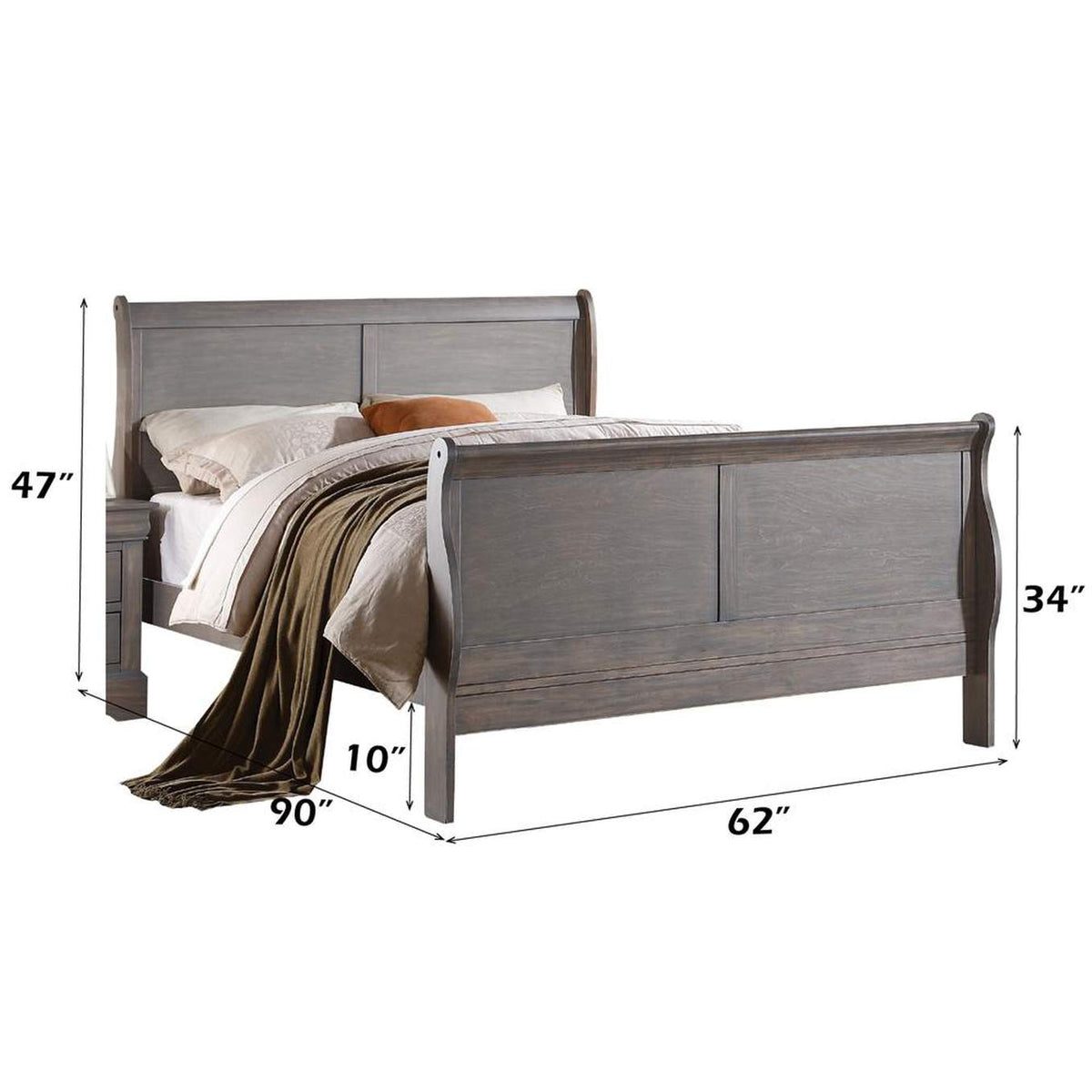 25500Q Louis Philippe Iii Queen Bed