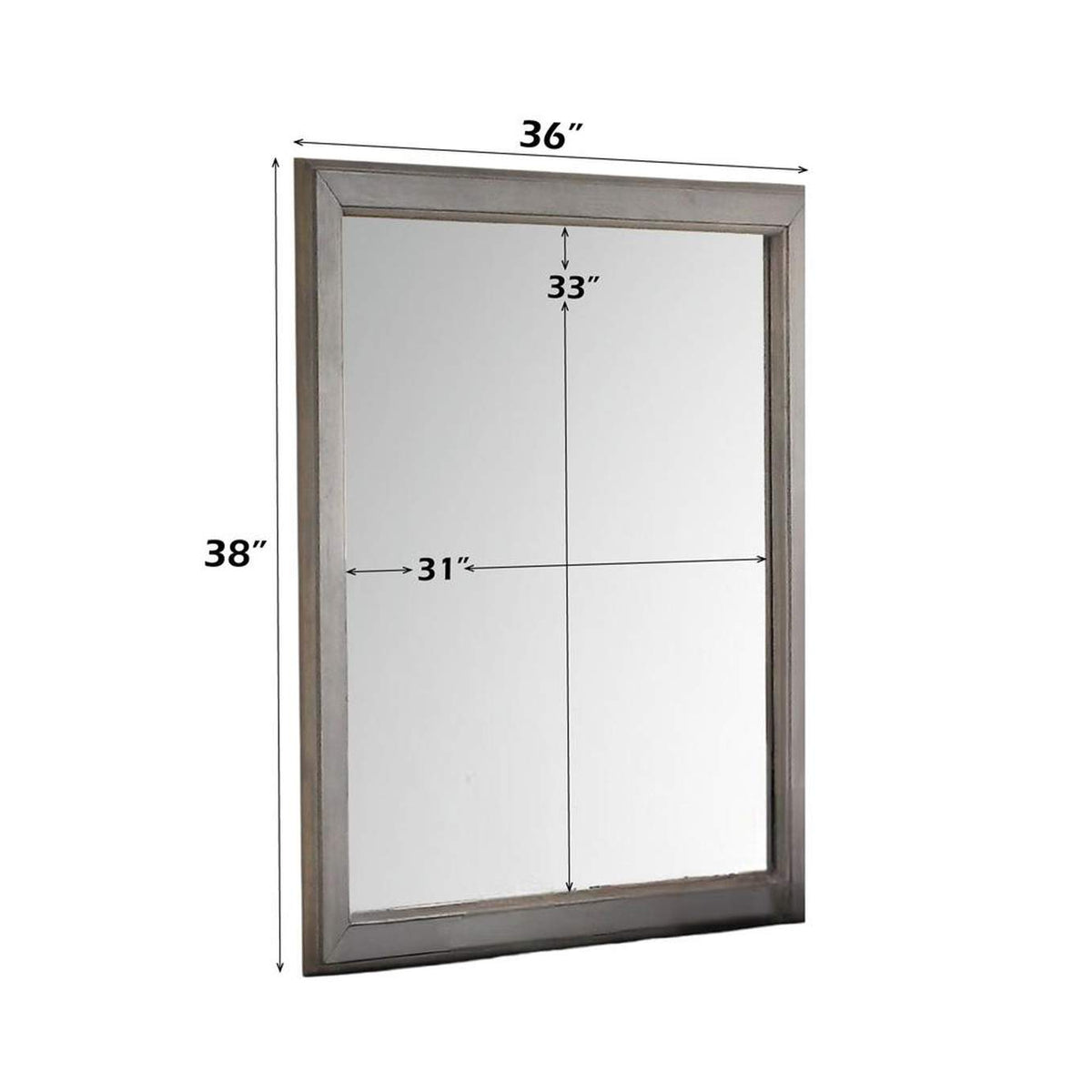 25504 Louis Philippe Iii Gray Mirror