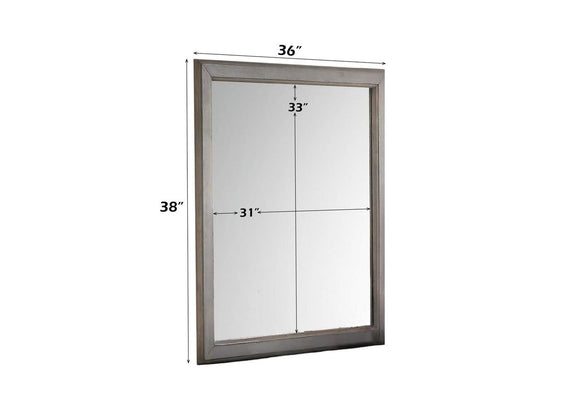 25504 Louis Philippe Iii Gray Mirror