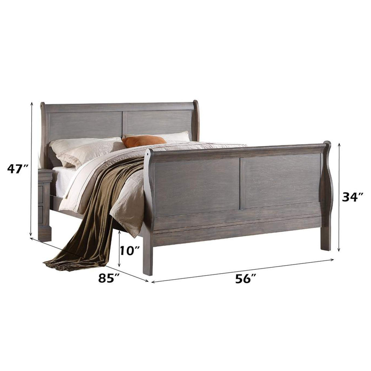 25510F Louis Philippe Iii Full Bed