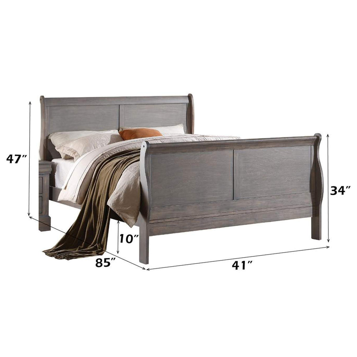 25515T Louis Philippe Iii Twin Bed