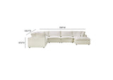 REN-L0094-SEC2 Cali Natural Performance Fabric Modular Large Chaise Sectional