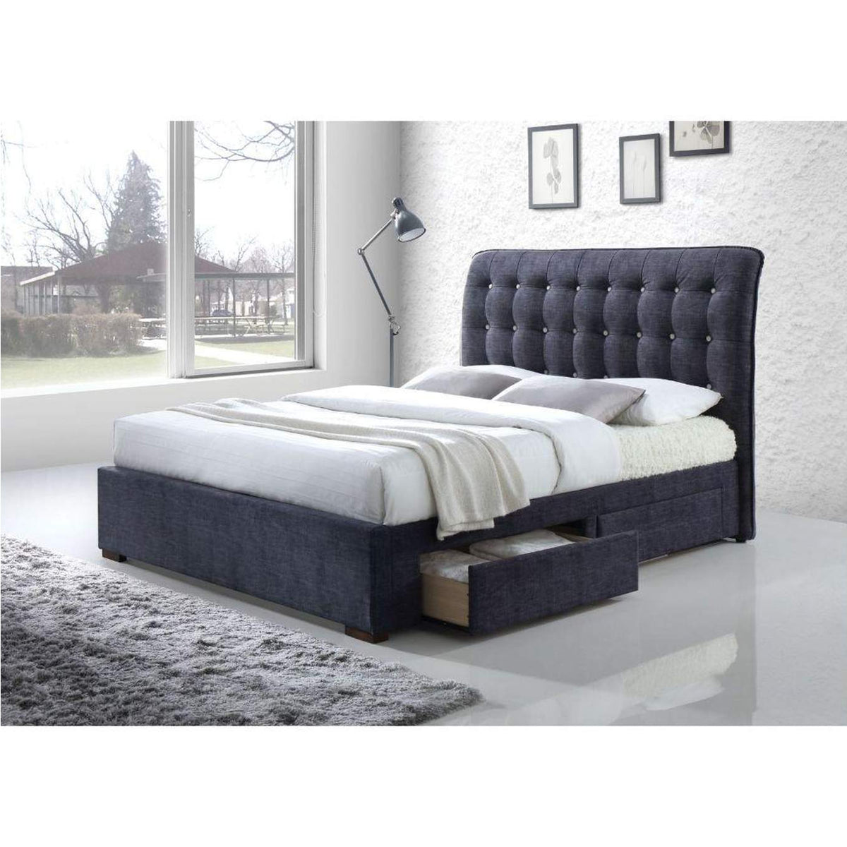 25677EK Drorit Ek Bed with Storage
