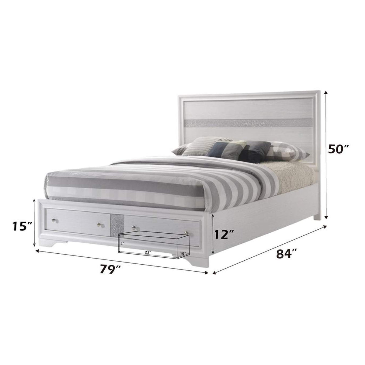 25767EK Naima Ek Bed with Storage