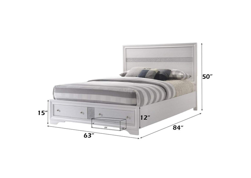 25770Q Naima Queen Bed with Storage